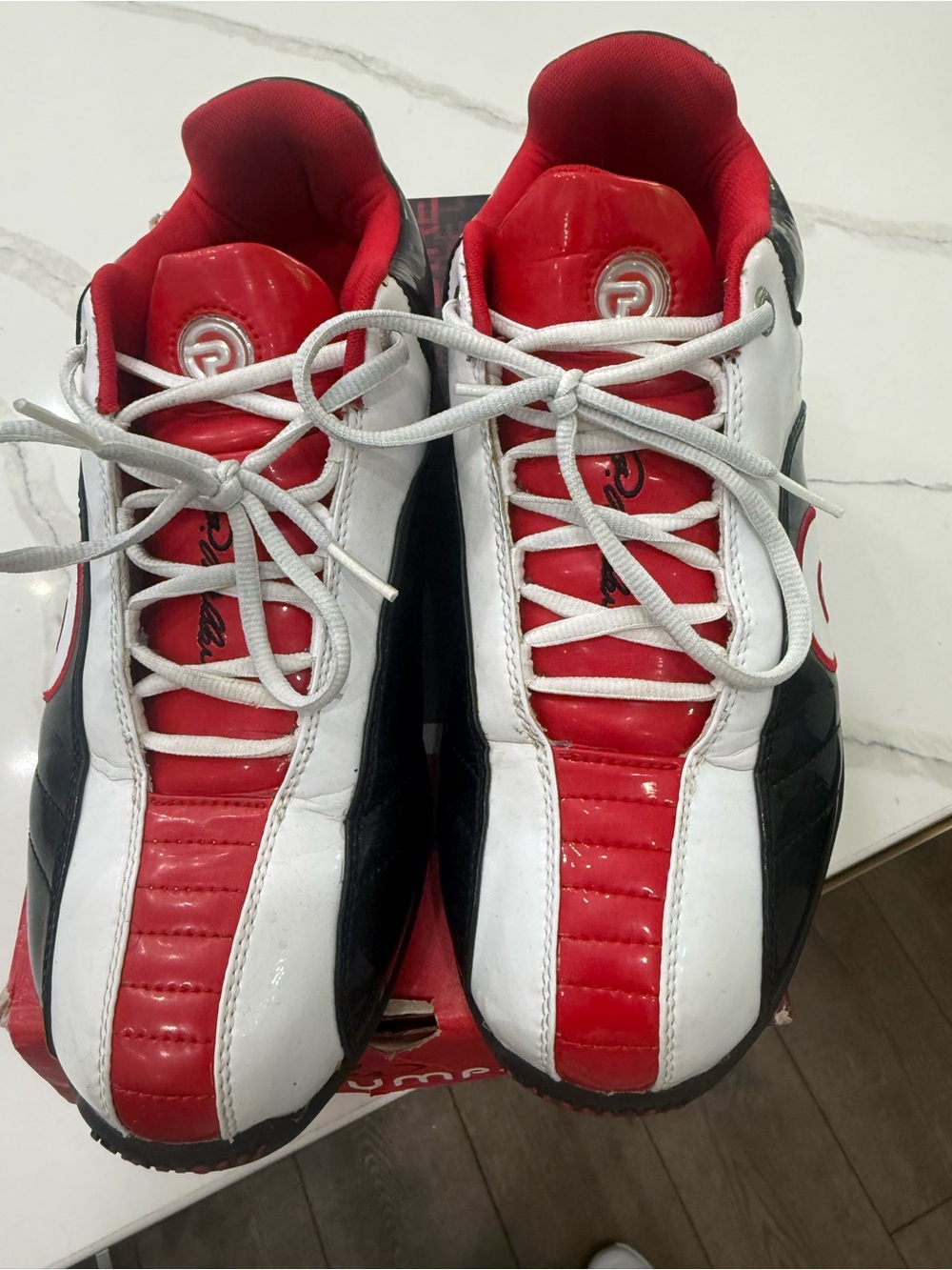 P.Miller aka Master P - Men's Athletic Sneakers in Red, White & Black